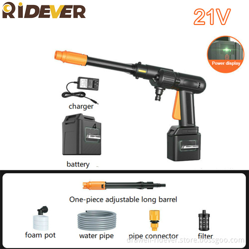 Ridever Car Washer Commercial Wireless 21V Lithium Battery 20000MA Auto Car Washer Machine